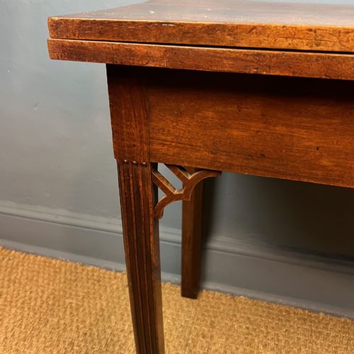 AN EARLY GEORGE 111 SOLID WALNUT CARD TABLE CIRCA 1770 - ADDITIONAL PHOTO 2