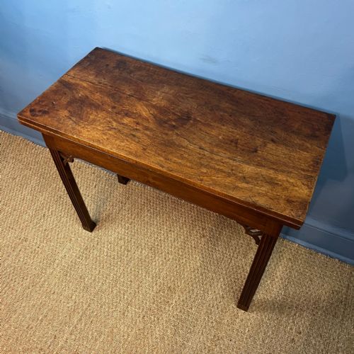 AN EARLY GEORGE 111 SOLID WALNUT CARD TABLE CIRCA 1770 - ADDITIONAL PHOTO 3