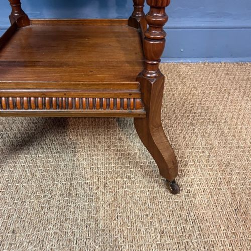 AN AESTHETIC MOVEMENT WALNUT OCTAGONAL TABLE CIRCA 1880 ATTRIBUTED TO JAMES SCHOOLBRED AND SONS - ADDITIONAL PHOTO 3