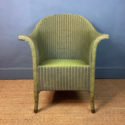 An Early Lloyd Loom Wicker Armchair Circa 1930