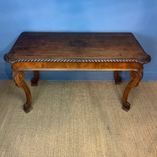 A WILLIAM IV OAK AND WALNUT CONSOLE TABLE CIRCA 1835 - ADDITIONAL PHOTO 1