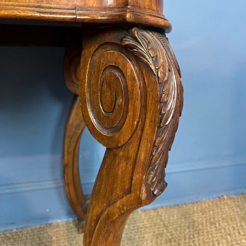 A WILLIAM IV OAK AND WALNUT CONSOLE TABLE CIRCA 1835 - ADDITIONAL PHOTO 3