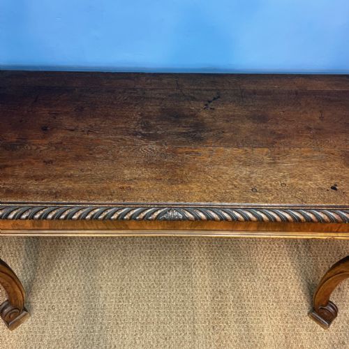 A WILLIAM IV OAK AND WALNUT CONSOLE TABLE CIRCA 1835 - ADDITIONAL PHOTO 5
