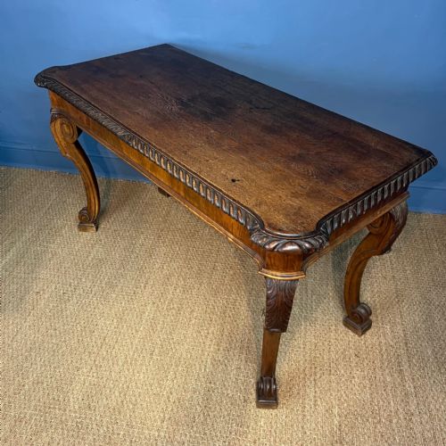 A WILLIAM IV OAK AND WALNUT CONSOLE TABLE CIRCA 1835 - ADDITIONAL PHOTO 7