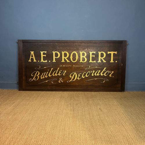 A LARGE EDWARDIAN DECORATORS SIGN CIRCA 1910