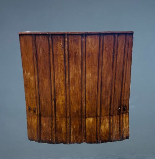 A LATE GEORGIAN PINE BARREL BACKED SETTLE CIRCA 1830 - ADDITIONAL PHOTO 3