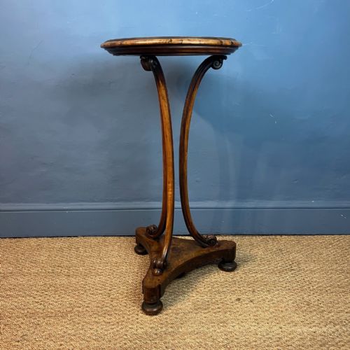 A RARE REGENCY YEW WOOD TORCHERE STAND CIRCA 1820 - ADDITIONAL PHOTO 1