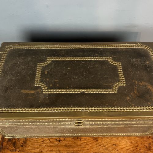 A LATE GEORGIAN CHINESE EXPORT LEATHER CAMPHOR BOX CIRCA 1830 - ADDITIONAL PHOTO 4