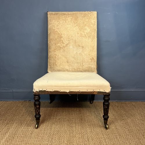 A Large English Country House Side Chair Circa 1840