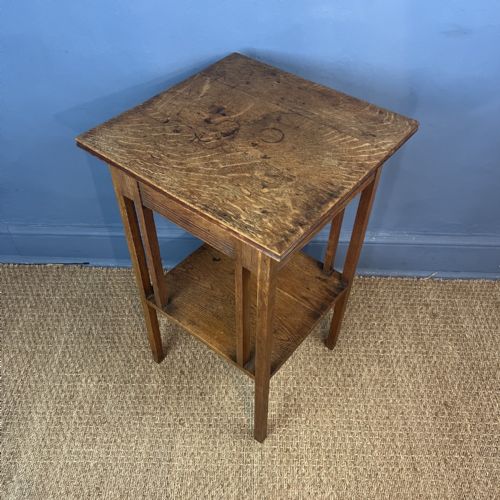 A GLASGOW SCHOOL OAK ARTS AND CRAFTS TABLE CIRCA 1910 - ADDITIONAL PHOTO 2