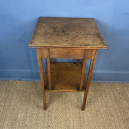 A GLASGOW SCHOOL OAK ARTS AND CRAFTS TABLE CIRCA 1910 - ADDITIONAL PHOTO 4