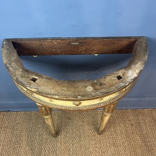 AN EARLY 19TH GENOESE CREAM PAINTED AND PARCEL GILT CONSOLE TABLE CIRCA 1810 - ADDITIONAL PHOTO 8