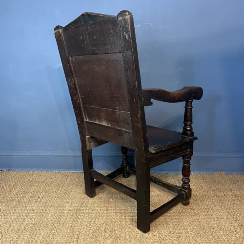 A CHARLES 11 CARVED OAK ARMCHAIR WEST COUNTRY CIRCA 1660 - ADDITIONAL PHOTO 6