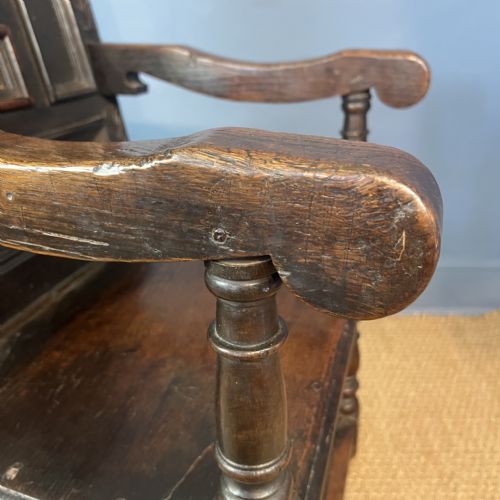 A CHARLES 11 CARVED OAK ARMCHAIR WEST COUNTRY CIRCA 1660 - ADDITIONAL PHOTO 7