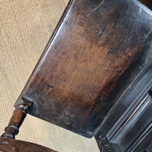 A CHARLES 11 CARVED OAK ARMCHAIR WEST COUNTRY CIRCA 1660 - ADDITIONAL PHOTO 9