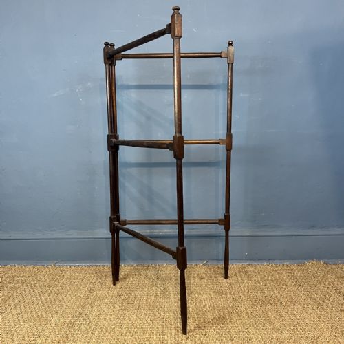 A Georgian Mahogany Folding Towel Rail Circa 1800