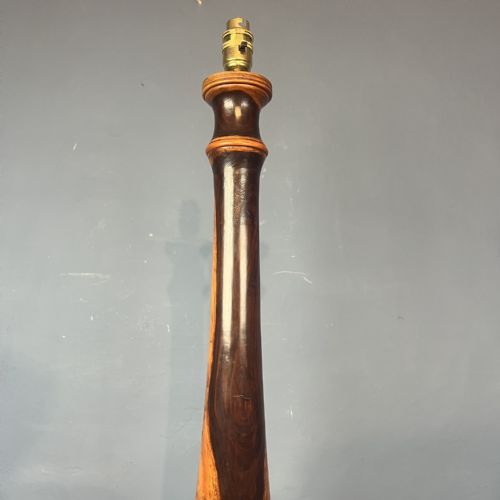 A LARGE VICTORIAN LIGNUM VITAE TABLE LAMP CIRCA 1890 - ADDITIONAL PHOTO 1