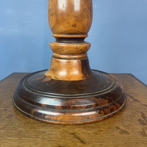 A LARGE VICTORIAN LIGNUM VITAE TABLE LAMP CIRCA 1890 - ADDITIONAL PHOTO 2