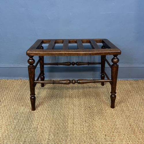 An Aesthetic Movement Birch Wood Luggage Rack Circa 1880.