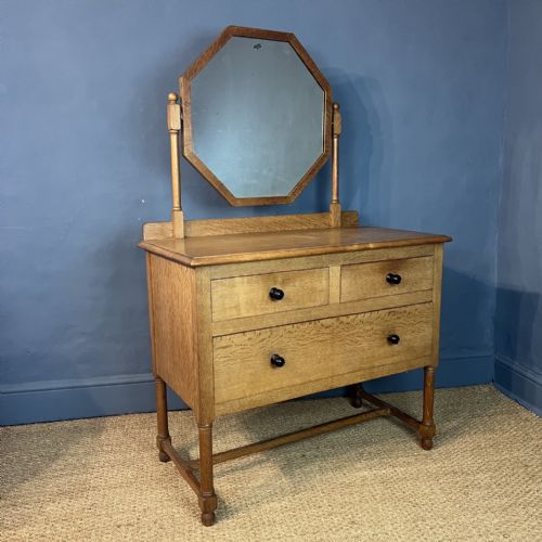 A Heals Oak Tilden Dressing Table Circa 1920