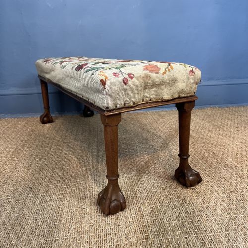 AN UNUSUAL LATE 19TH C MAHOGANY LONG STOOL - ADDITIONAL PHOTO 1
