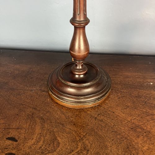 A PAIR OF EDWARDIAN MAHOGANY TABLE LAMPS CIRCA 1910 - ADDITIONAL PHOTO 2
