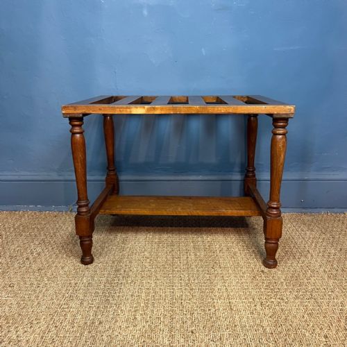 An Aesthetic Movement Rectangular Beech Luggage Rack Circa 1890