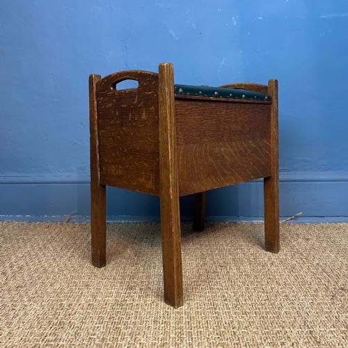 A Small Gordon Russell Oak Stool Circa 1930