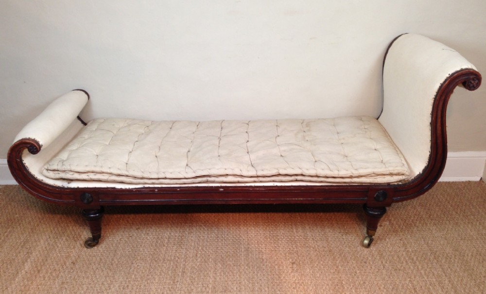 A Regency mahogany chaise longue c 1820