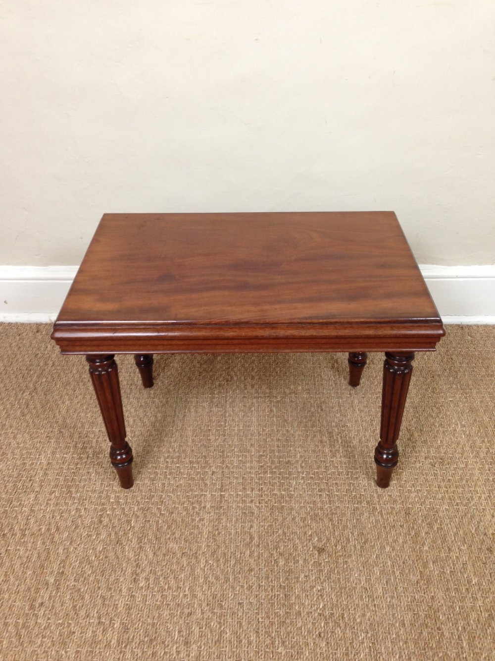 A George IV mahogany bidet stool in the style of Gillows  c 1825
