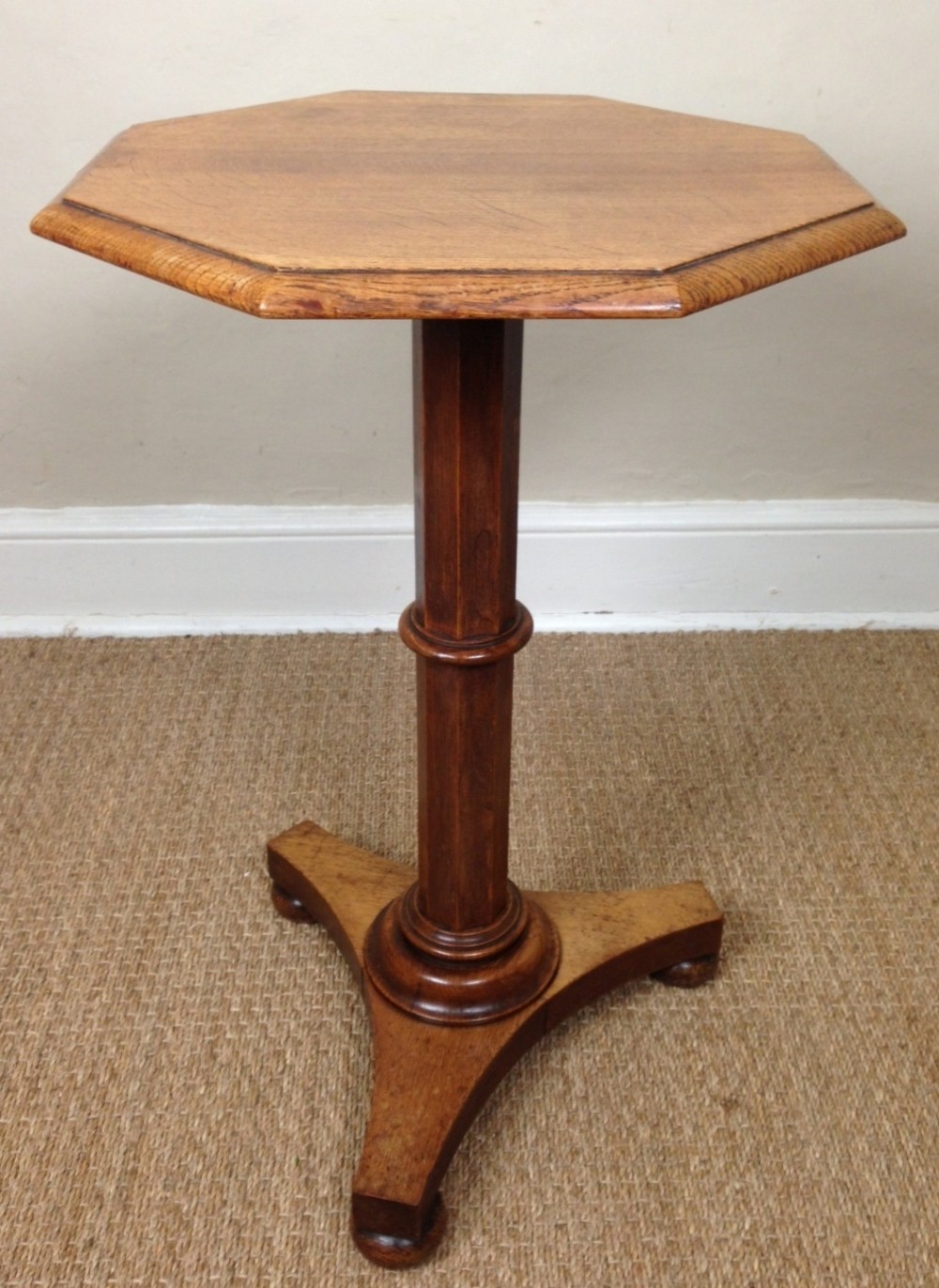 A William 1V oak lamp table c 1835
