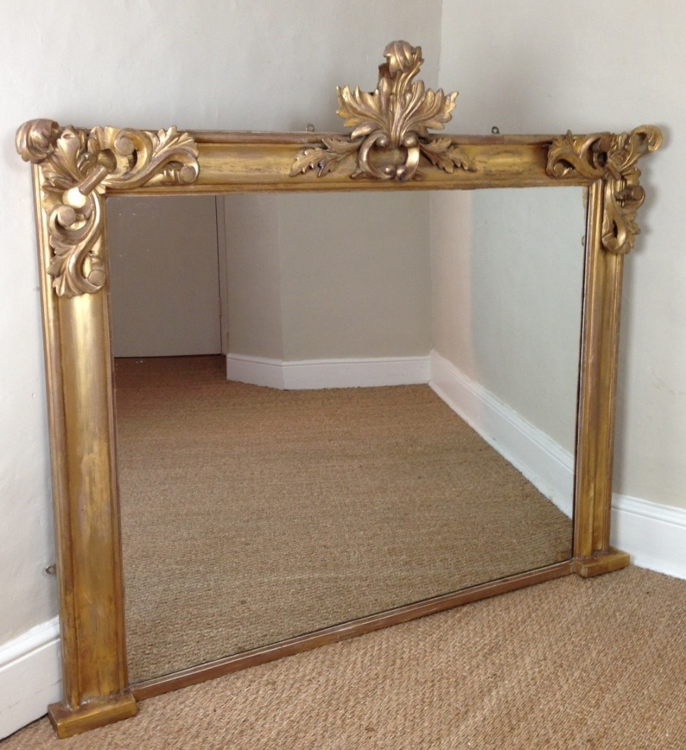 A large William IV gilt over mantel c 1835