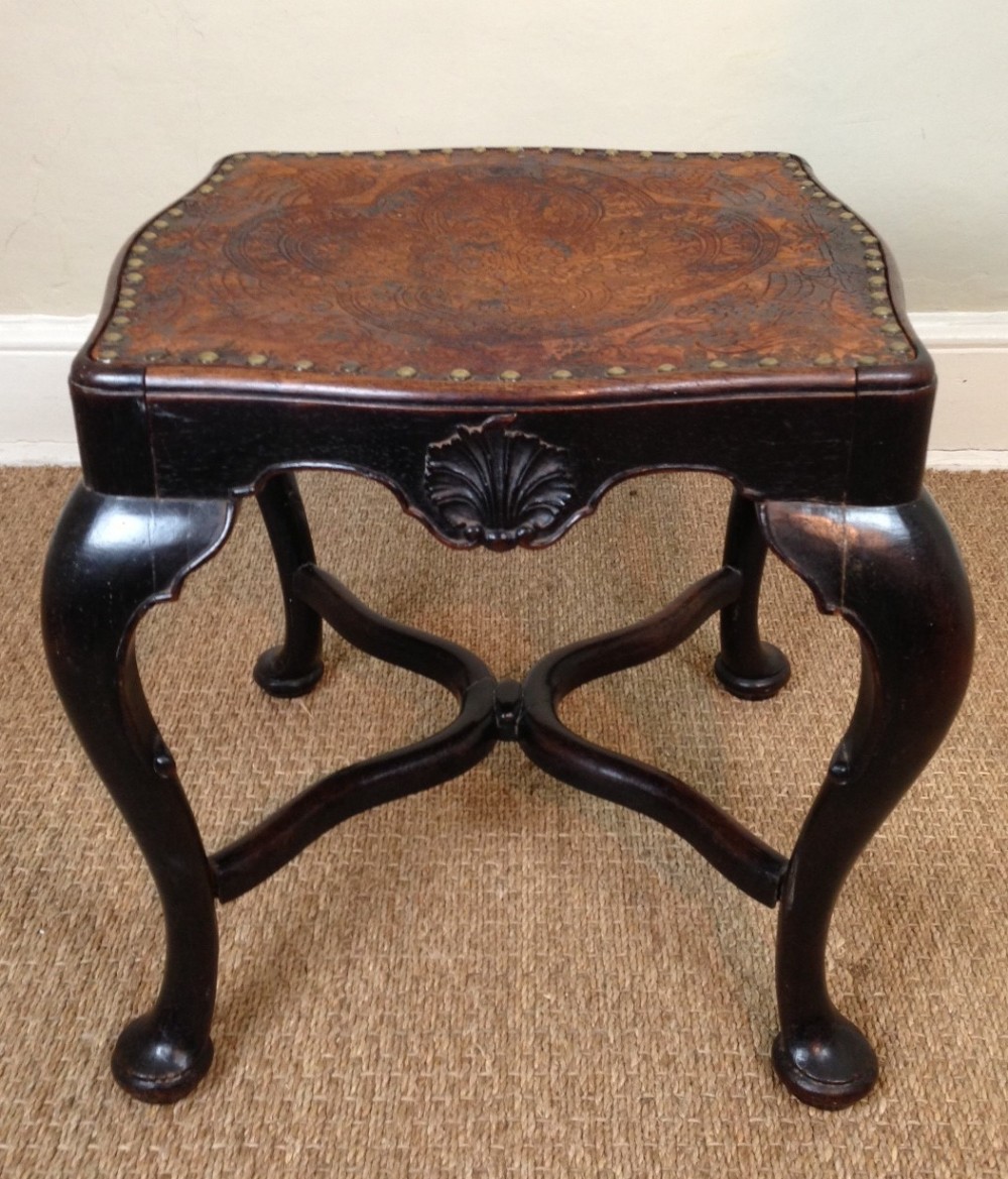 A Portuguese Colonial Hardwood stool late 19th c