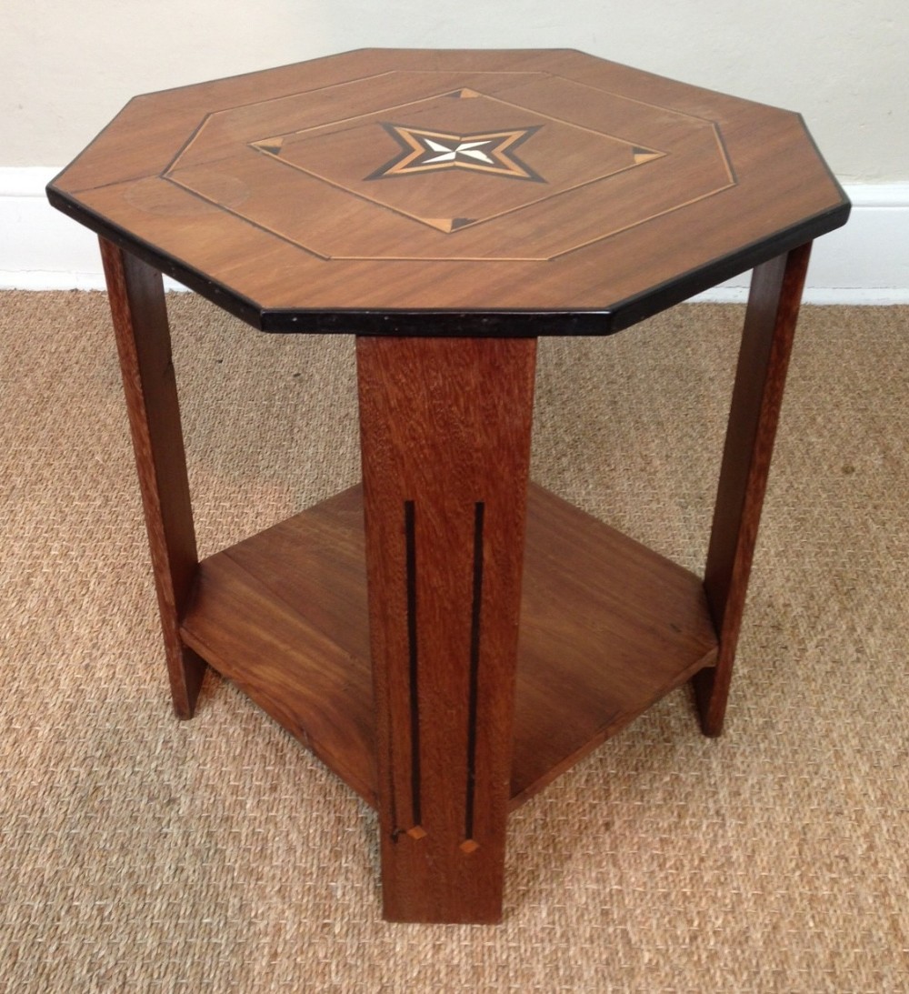 An Anglo Indian inlaid octagonal table c 1930