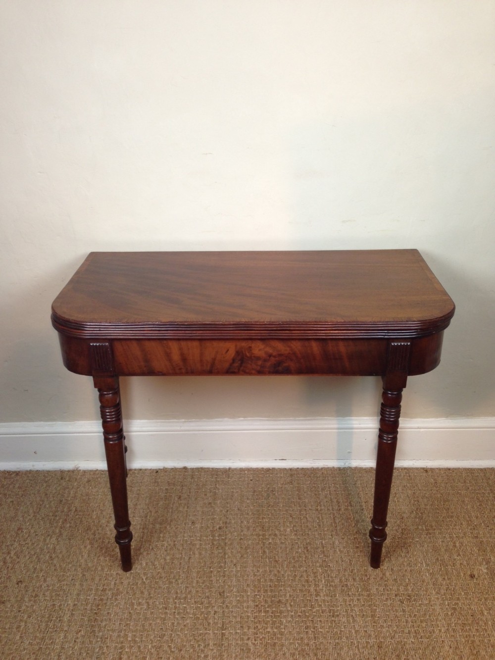 A Regency mahogany tea table c 1820