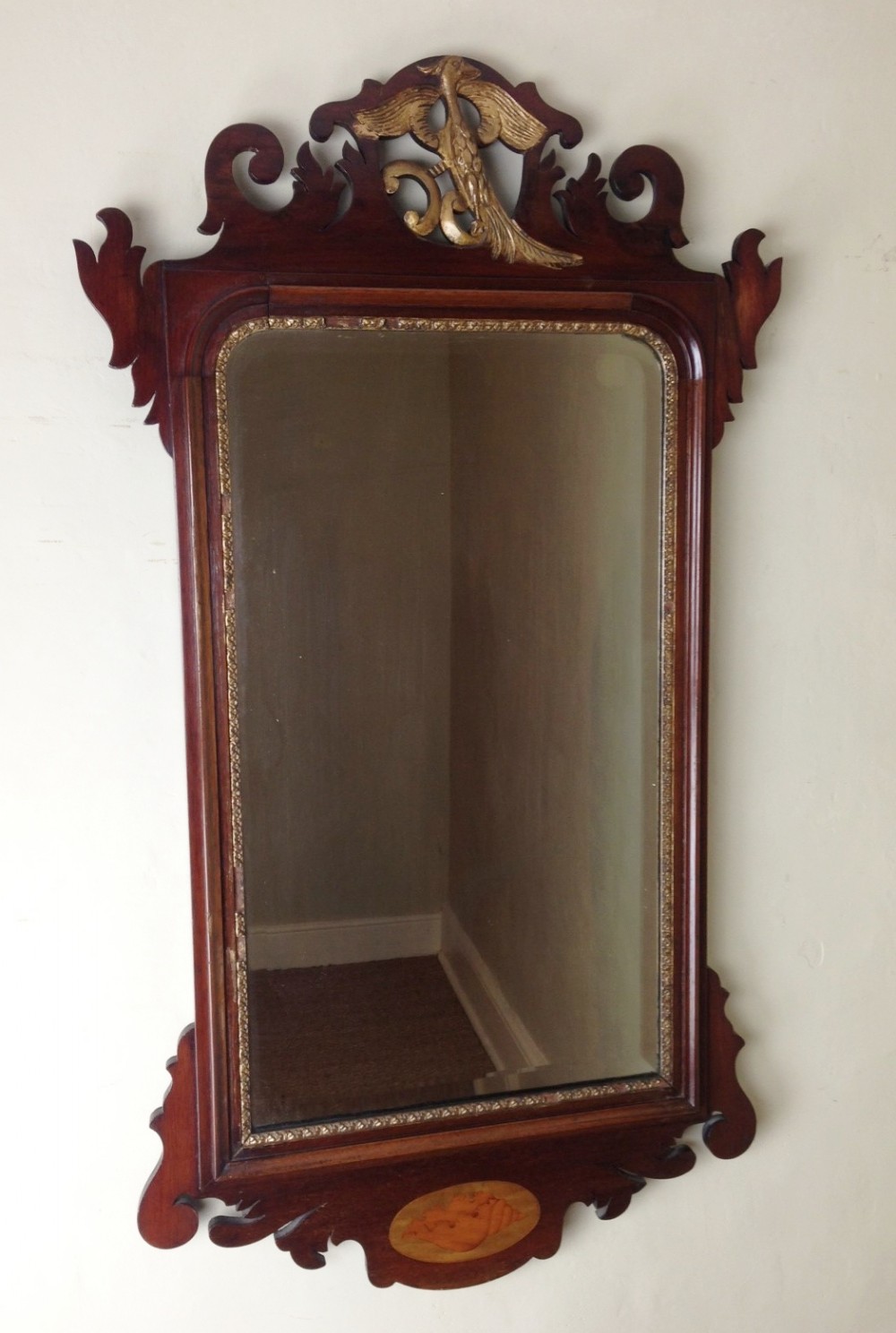 A late Victorian Georgian style Swansea Mirror c 1900