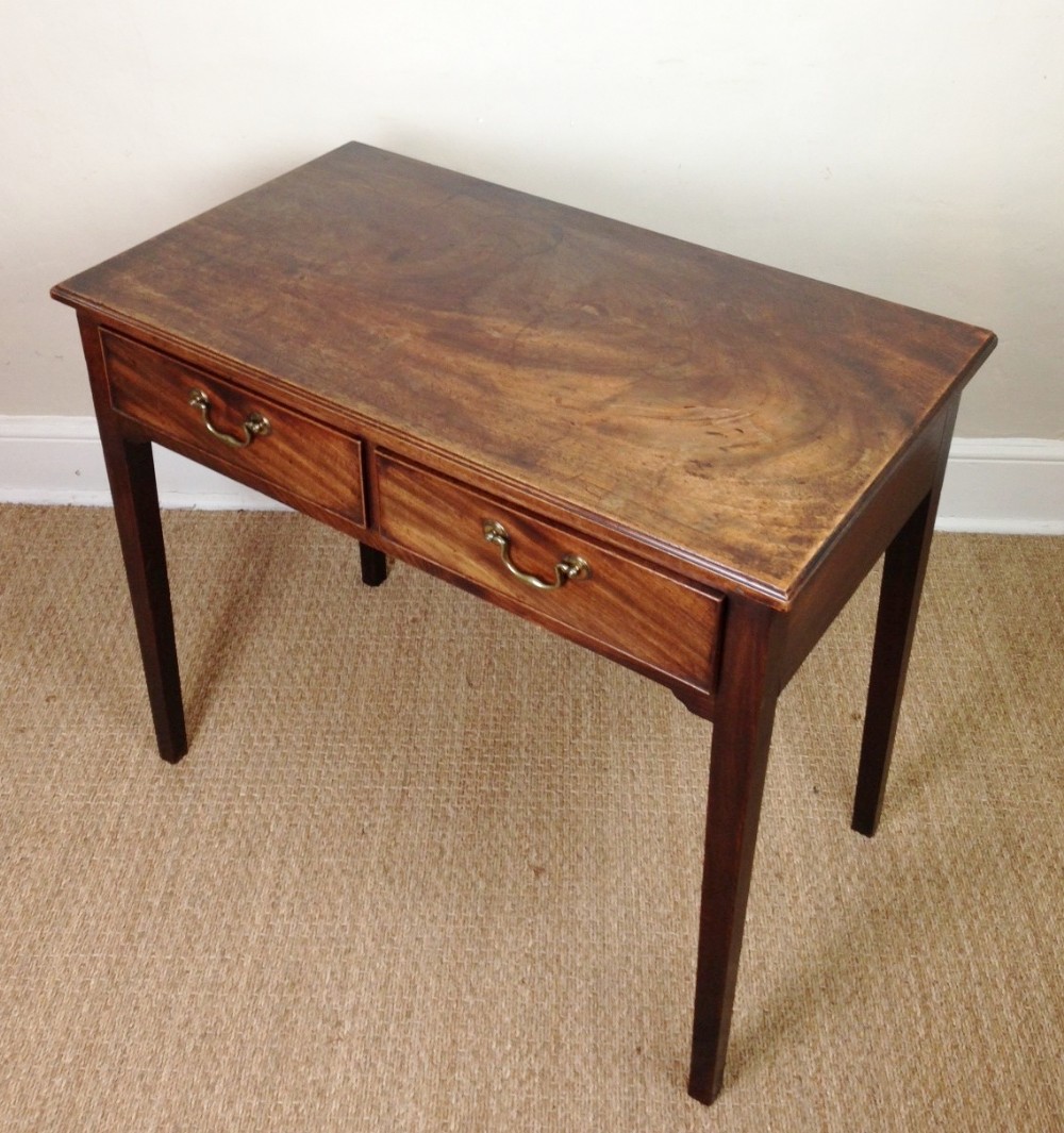 A Chippendale period mahogany side table c 1770