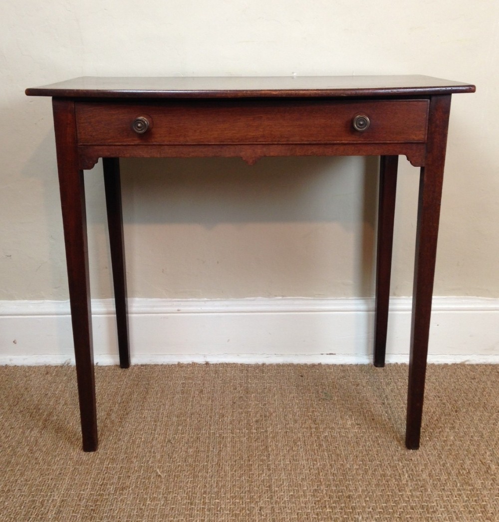 A George 111 fiddle back mahogany side table c 1810