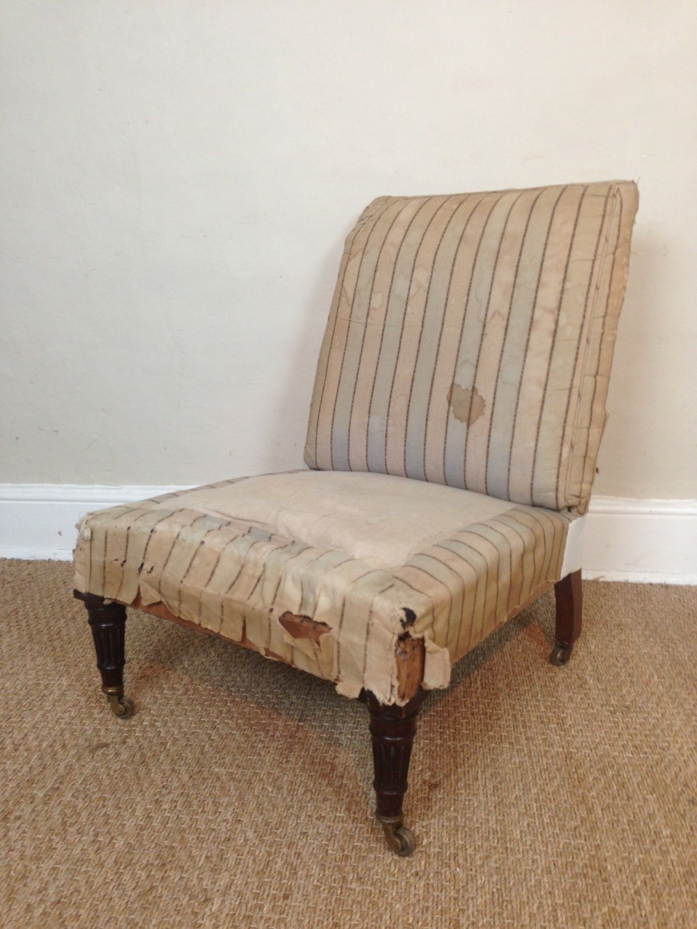 A late Victorian nursing chair c 1900 for recovering.