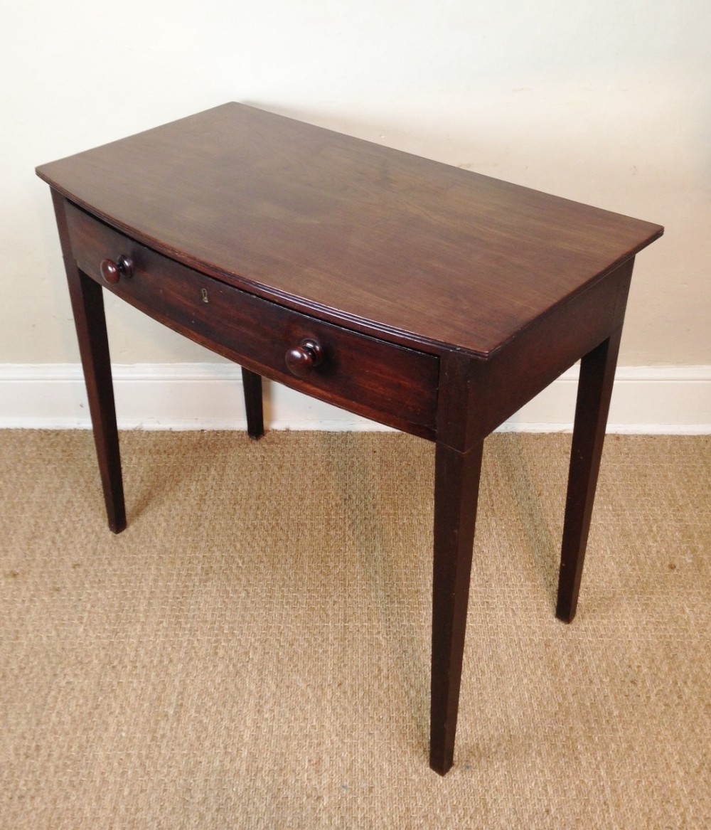 A Regency mahogany bowfront side table c 1820