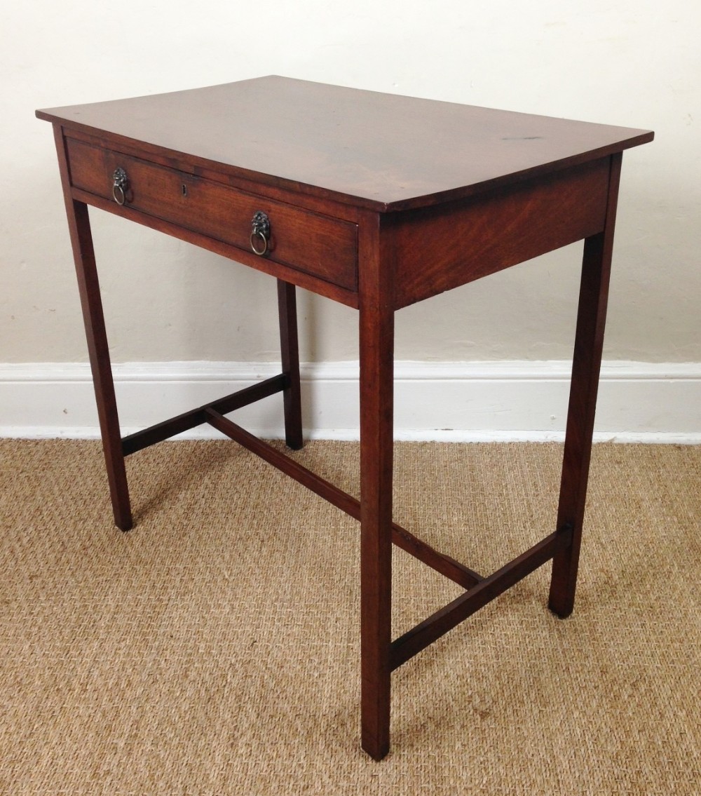 A George 111 mahogany single drawer side table c 1820