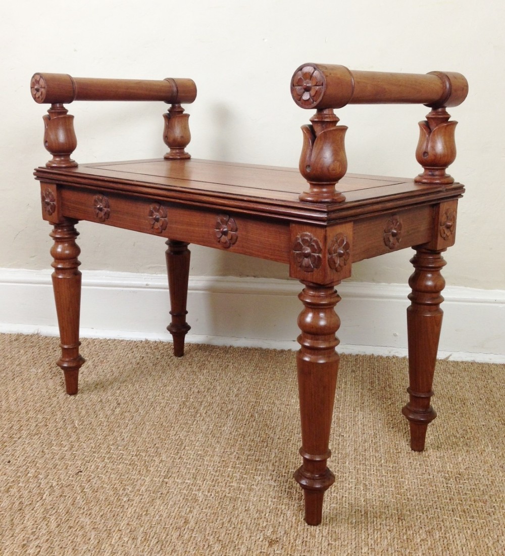 A fine George IV mahogany stool c 1825