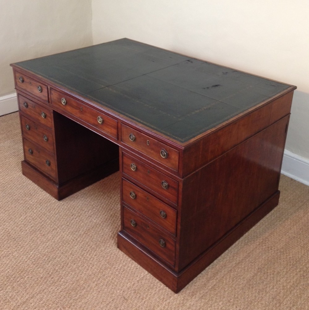 A George IV mahogany partners desk c 1830