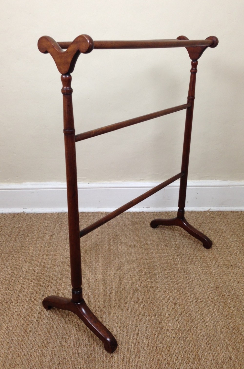 A William IV mahogany  towel rail c 1835.