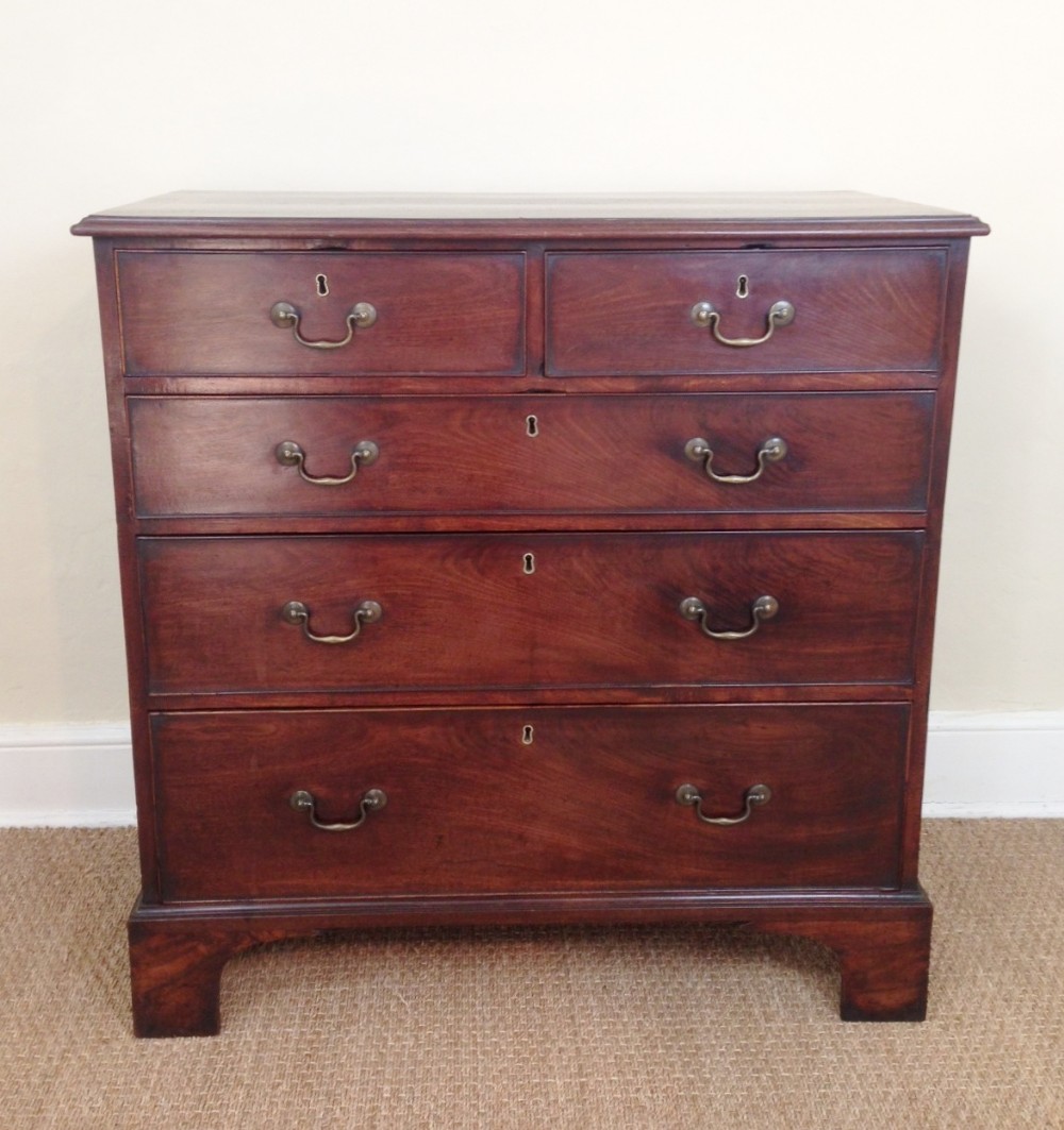 A George 111 mahogany chest of drawers c 1780
