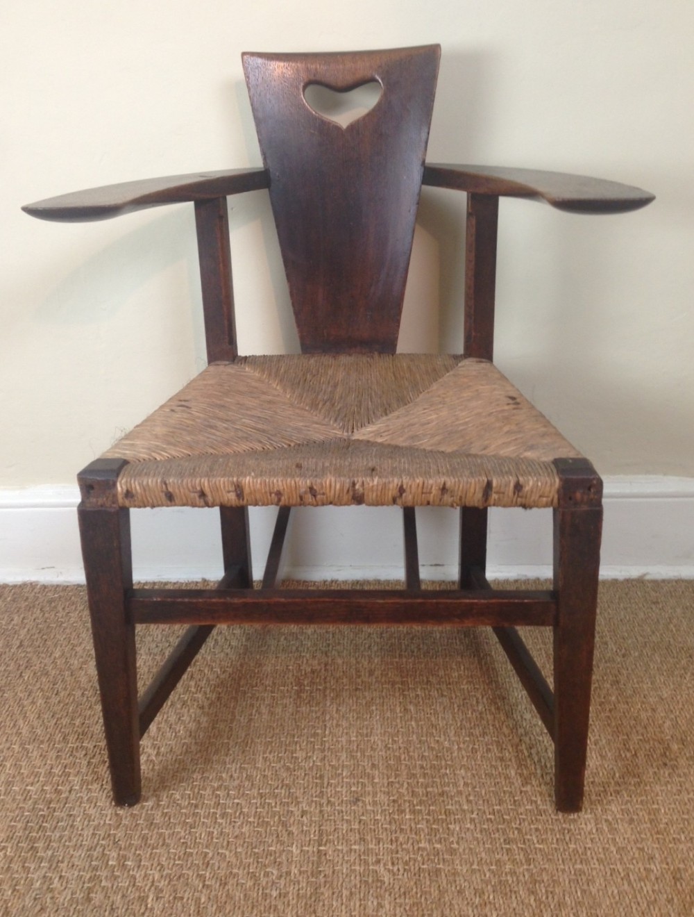 A rare George Walton oak Abingwood Chair 1897