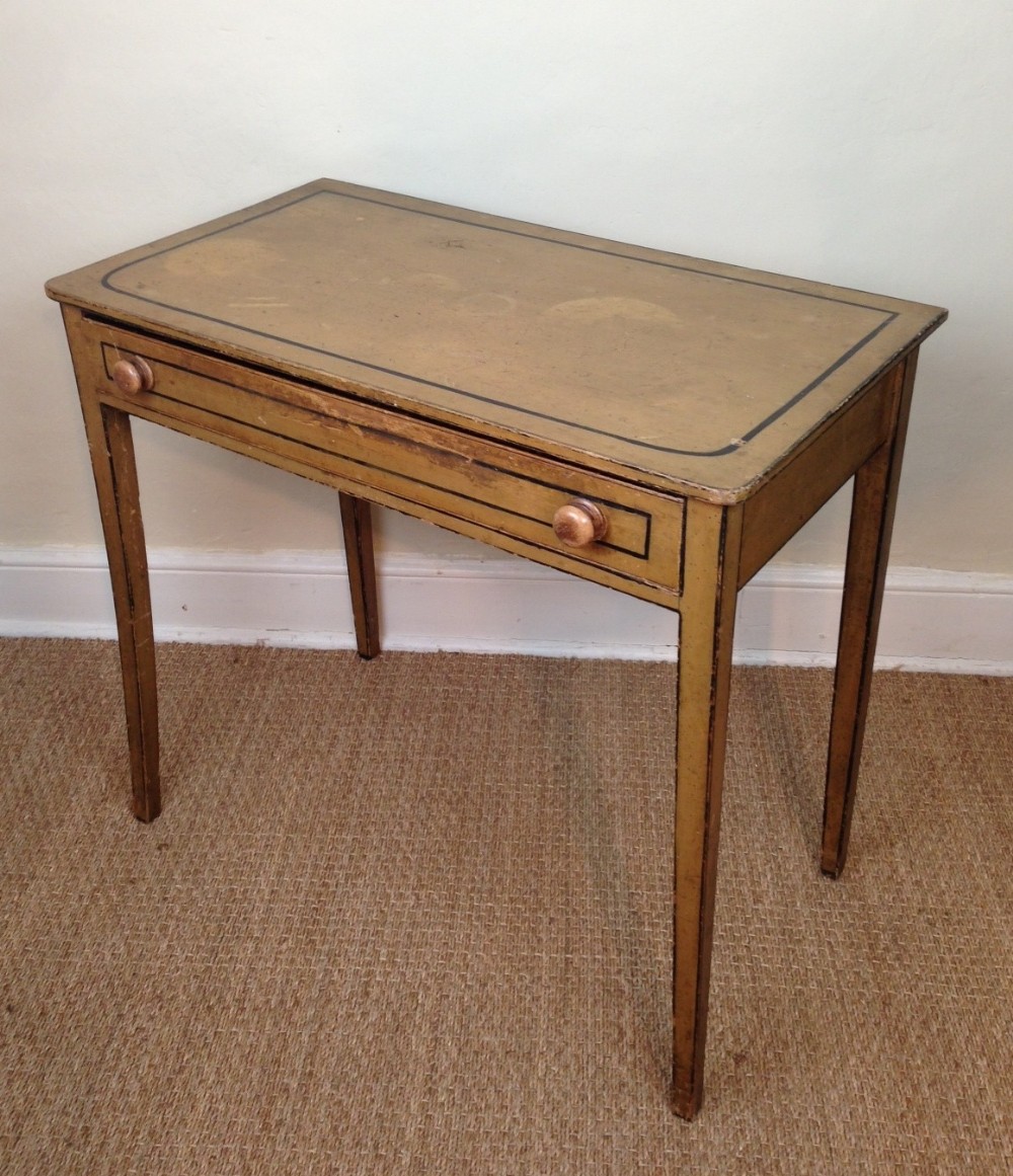 A late Regency painted side table c 1830
