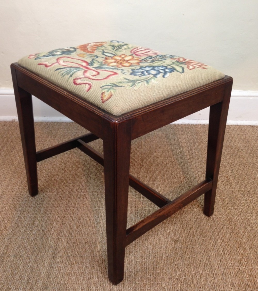 A George 111 mahogany stool c 1790 