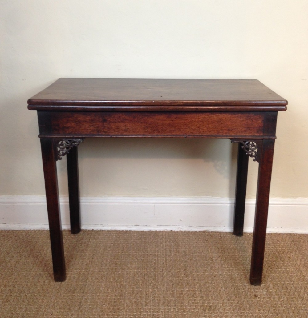 An early George 111 mahogany side or tea table c 1760
