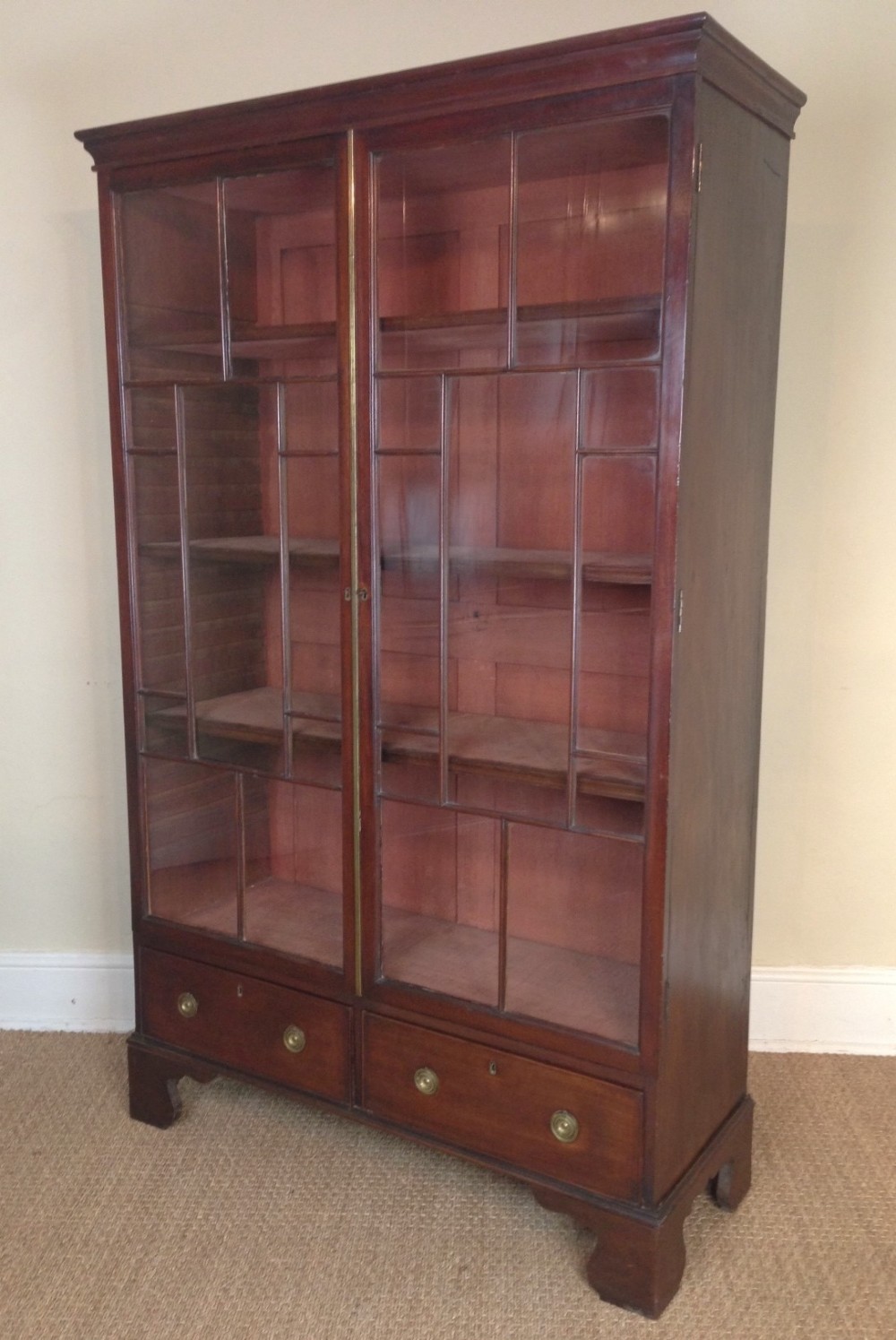A George 111 mahogany library bookcase c 1790
